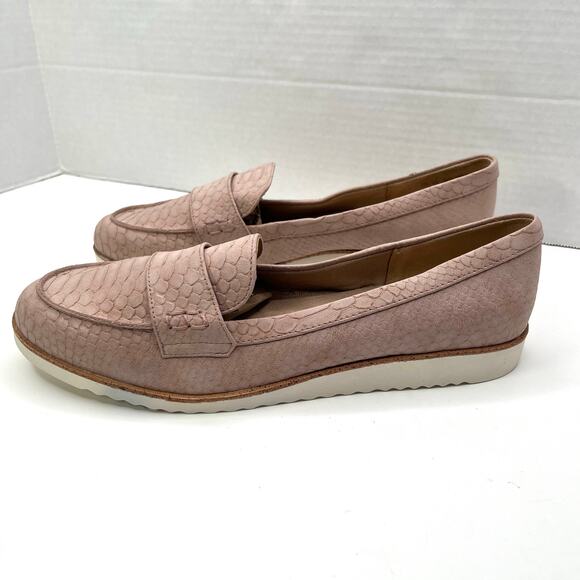 Life Stride Velocity 2.0 Pink Faux Snakeskin Leather Zee Slip On Flat Loafer 9.5 - Picture 6 of 11